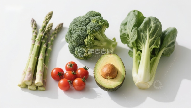高清大图下载【趣麦麦图】新鲜蔬菜与牛油果组合