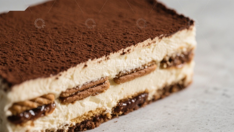 高清大图下载【趣麦麦图】经典提拉米苏蛋糕
