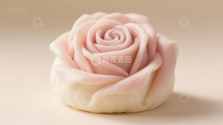 精致粉色玫瑰花造型