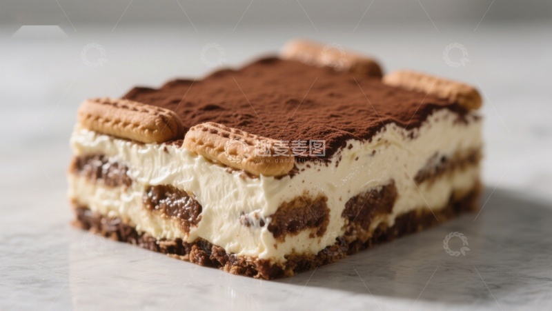 高清大图下载【趣麦麦图】经典提拉米苏蛋糕