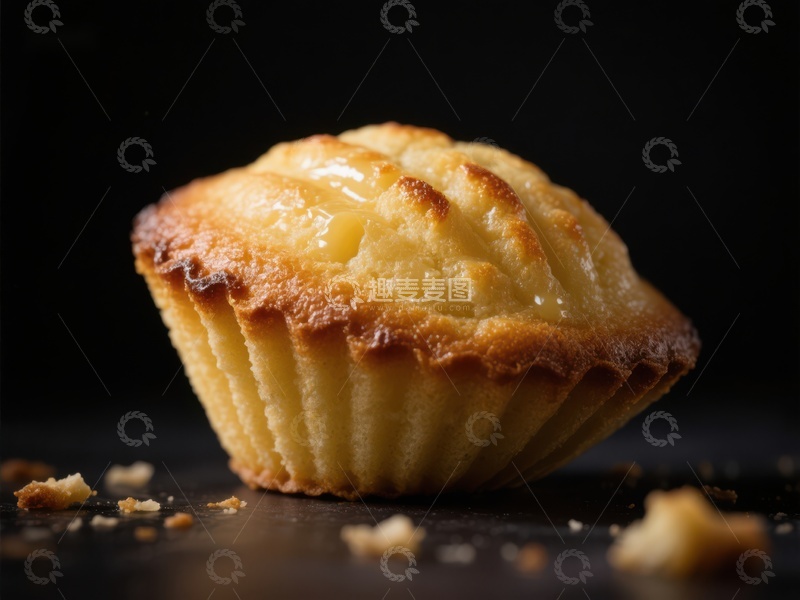 高清大图下载【趣麦麦图】金黄酥脆的纸杯蛋糕