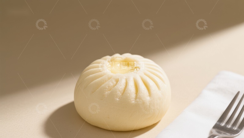 高清大图下载【趣麦麦图】-蒸制面点，内含蛋黄馅料