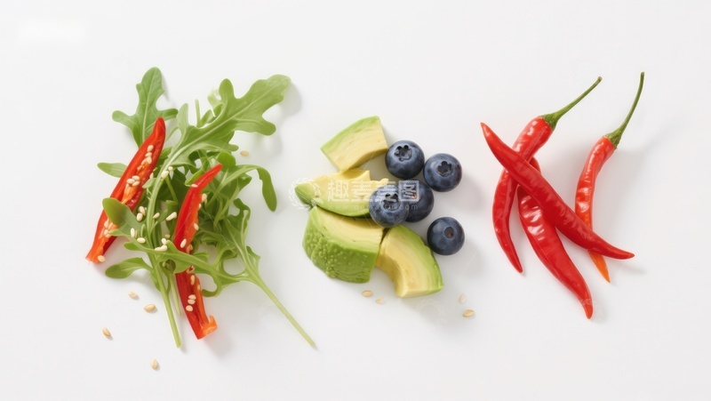 高清大图下载【趣麦麦图】新鲜蔬果与香料组合