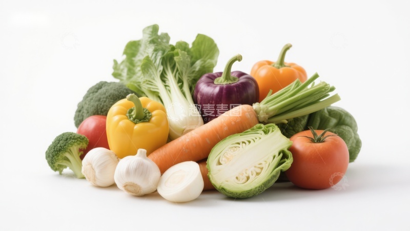 高清大图下载【趣麦麦图】新鲜蔬菜组合展示