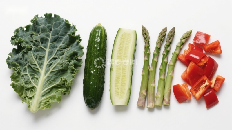 高清大图下载【趣麦麦图】新鲜蔬菜排列展示