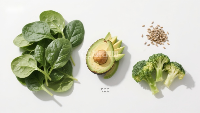 高清大图下载【趣麦麦图】新鲜蔬菜与坚果组合展示