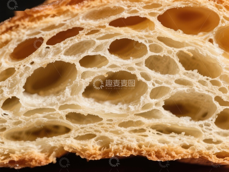 高清大图下载【趣麦麦图】面包内部结构特写