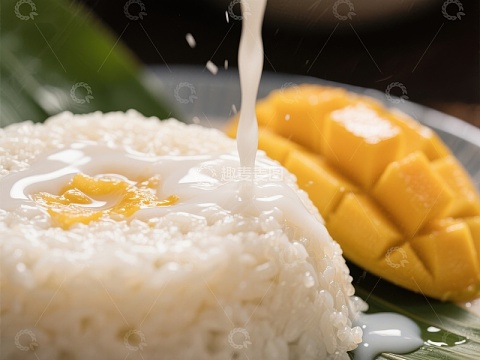 芒果糯米饭，椰奶浇灌的美味