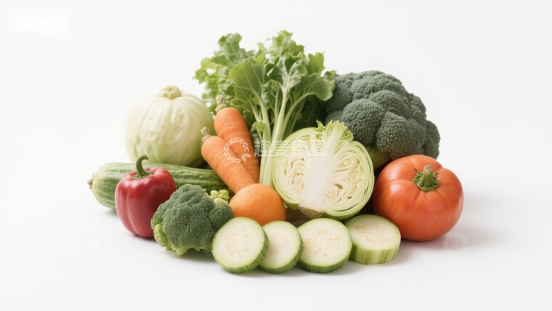 高清大图下载【趣麦麦图】新鲜蔬菜组合展示