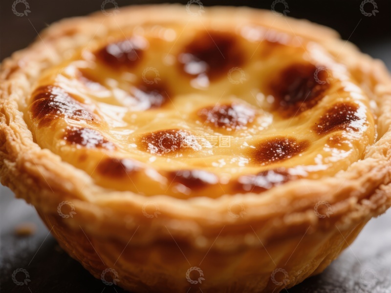 高清大图下载【趣麦麦图】金黄蛋挞，诱人甜点