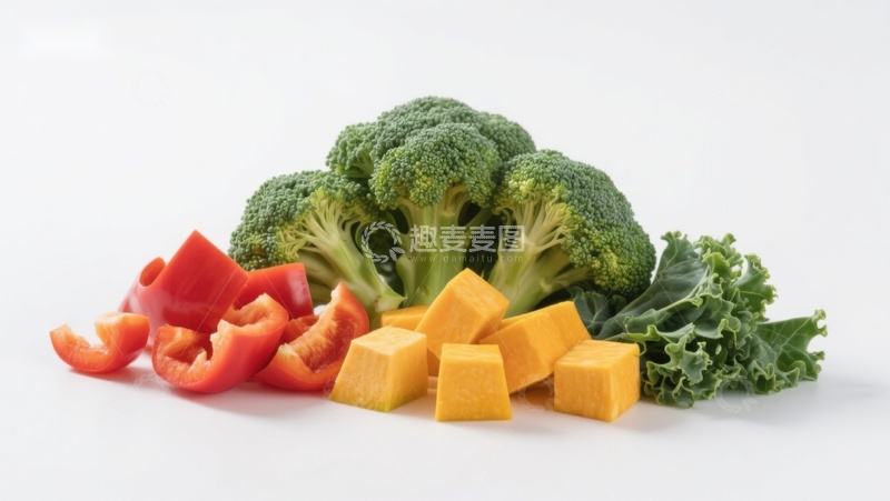 高清大图下载【趣麦麦图】新鲜蔬菜切块组合