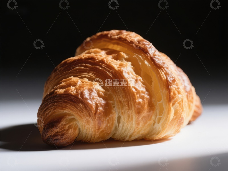 高清大图下载【趣麦麦图】金黄酥脆的羊角面包