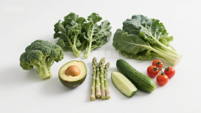 高清大图下载【趣麦麦图】新鲜蔬菜与水果组合展示