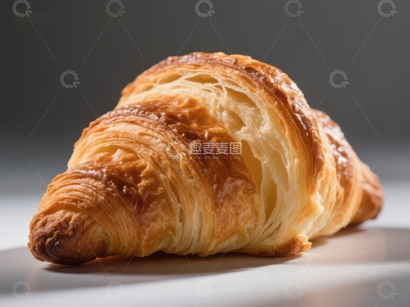高清大图下载【趣麦麦图】金黄酥脆的羊角面包
