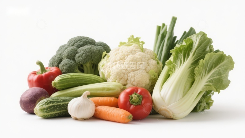 高清大图下载【趣麦麦图】新鲜蔬菜组合展示