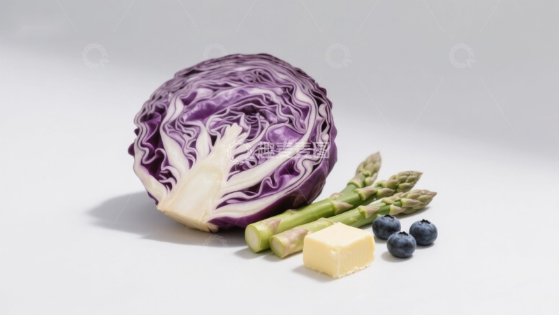 高清大图下载【趣麦麦图】紫甘蓝与蔬菜水果静物