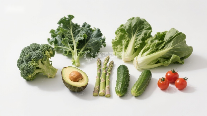 高清大图下载【趣麦麦图】新鲜蔬菜与水果组合展示