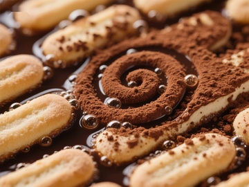 提拉米苏甜点特写