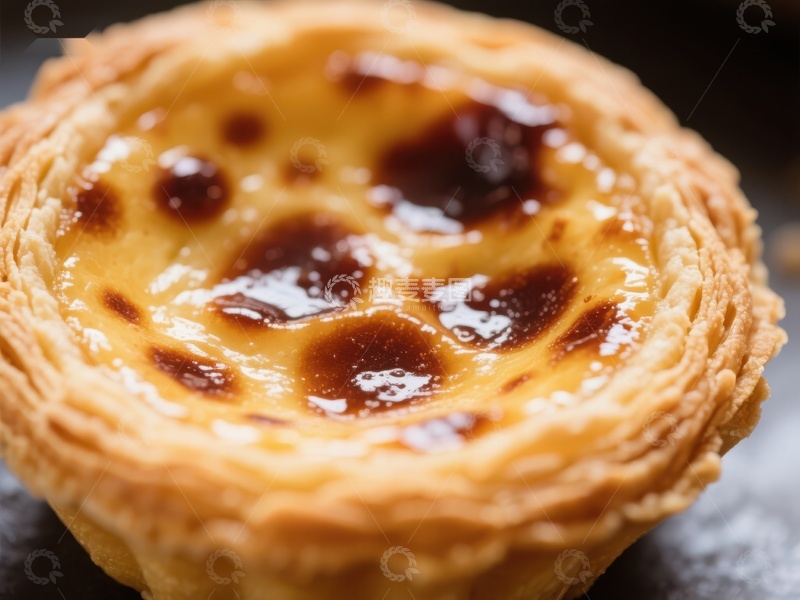 高清大图下载【趣麦麦图】金黄蛋挞，香甜诱人