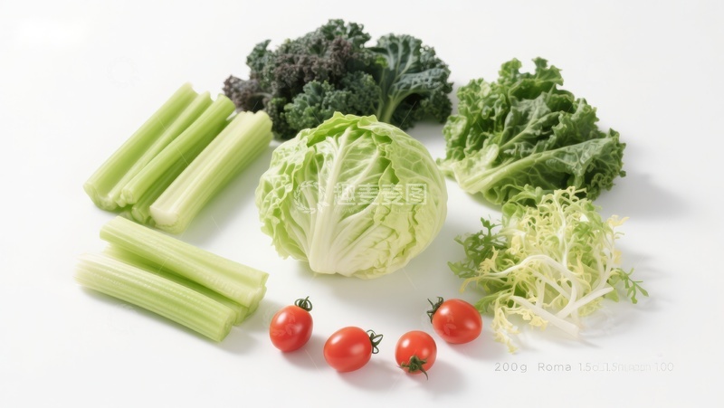 高清大图下载【趣麦麦图】新鲜蔬菜组合展示