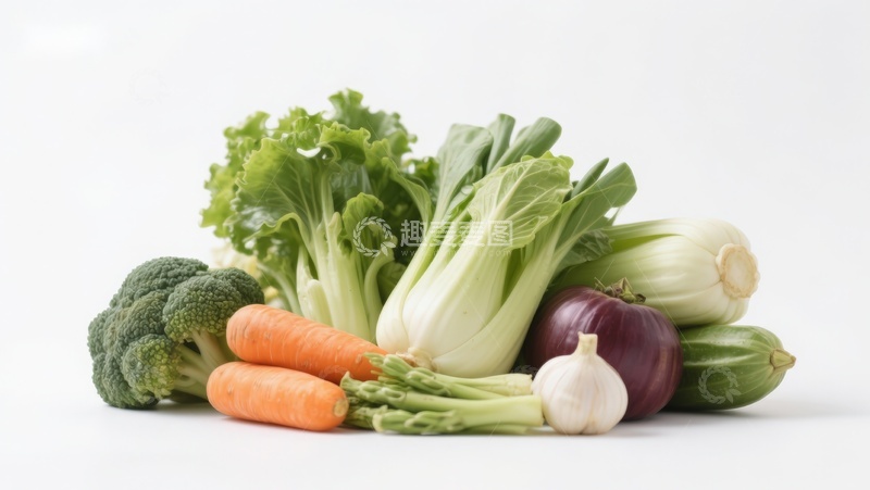 高清大图下载【趣麦麦图】新鲜蔬菜组合展示