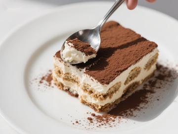 提拉米苏甜点特写