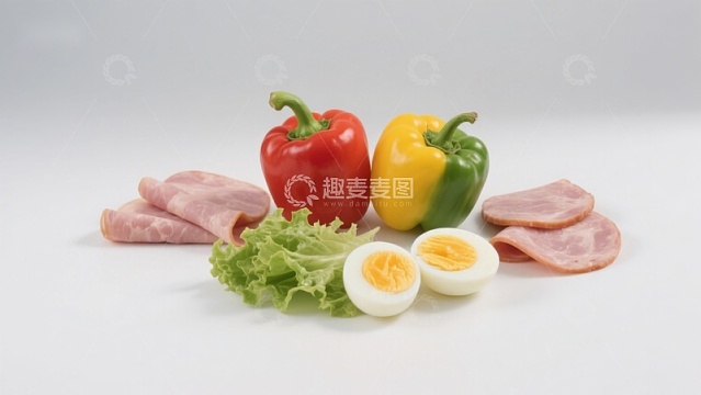 新鲜食材组合展示