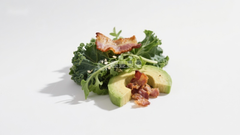 高清大图下载【趣麦麦图】牛油果与羽衣甘蓝沙拉