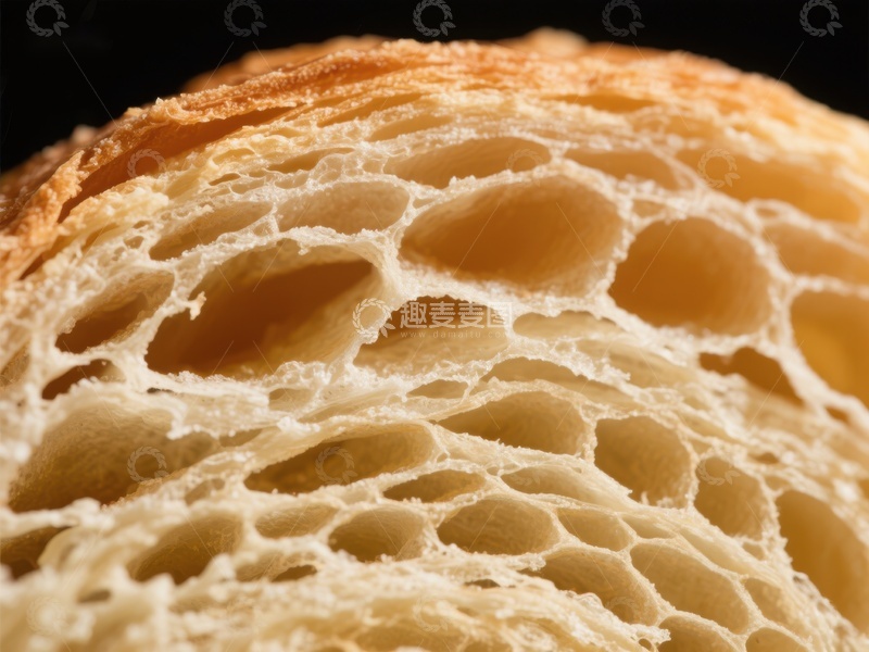 高清大图下载【趣麦麦图】面包内部结构特写