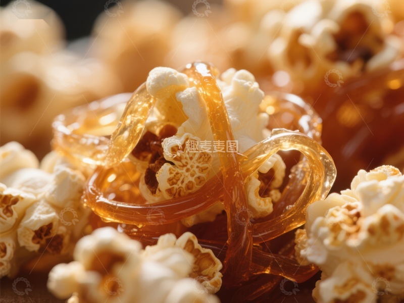 高清大图下载【趣麦麦图】焦糖爆米花特写
