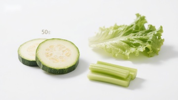 切片黄瓜生菜芹菜