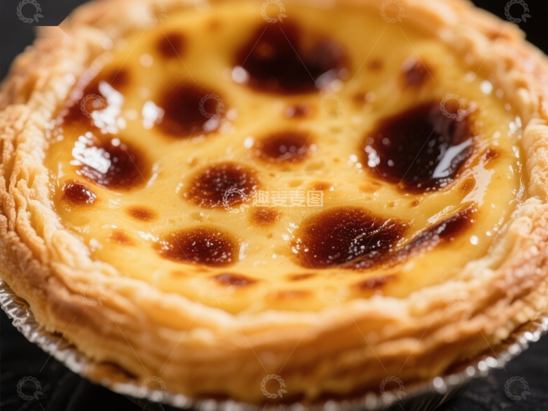 高清大图下载【趣麦麦图】金黄蛋挞，香甜诱人