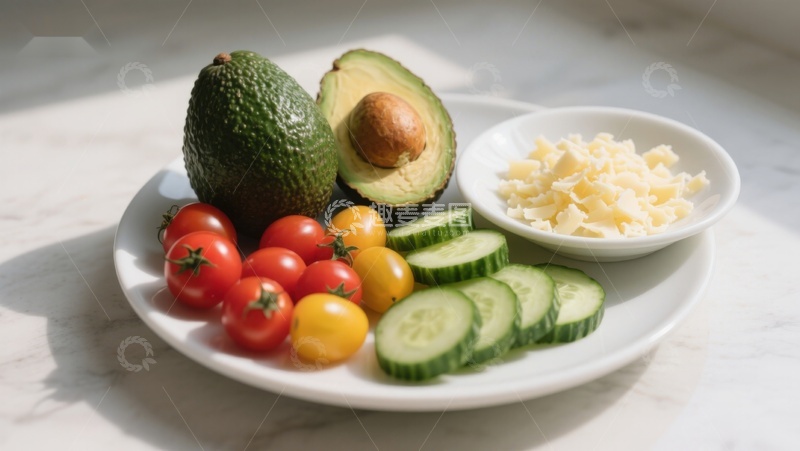 高清大图下载【趣麦麦图】新鲜蔬果拼盘静物