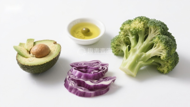 高清大图下载【趣麦麦图】新鲜蔬菜与牛油果摆拍