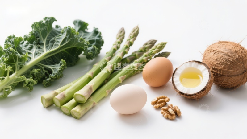 高清大图下载【趣麦麦图】新鲜蔬菜与健康食材组合