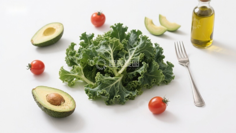 高清大图下载【趣麦麦图】新鲜蔬菜与橄榄油摆拍