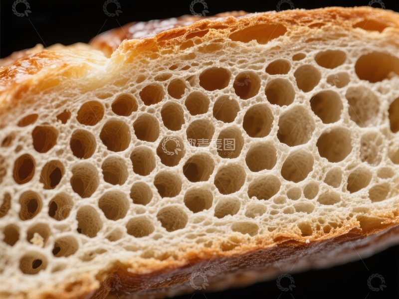 高清大图下载【趣麦麦图】面包内部结构特写
