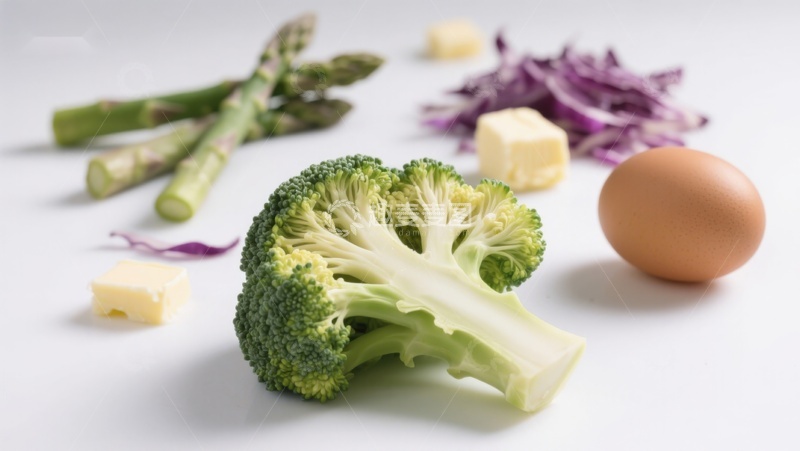 高清大图下载【趣麦麦图】新鲜蔬菜与鸡蛋食材组合