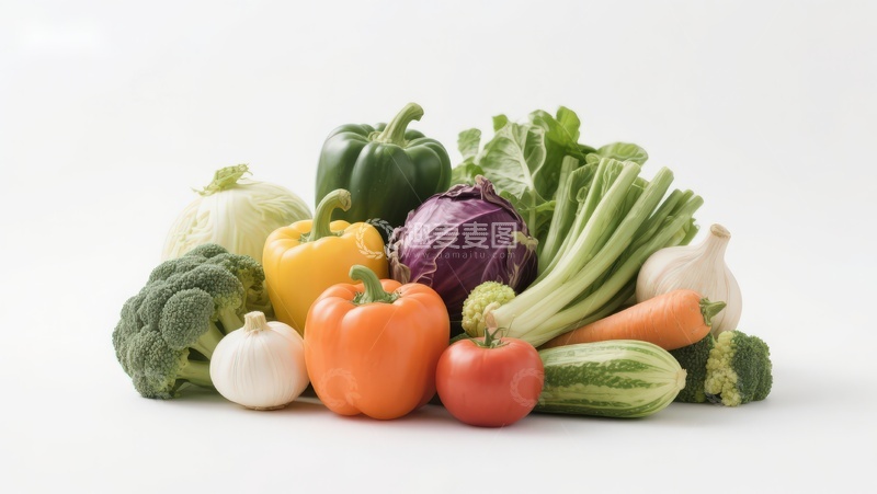 高清大图下载【趣麦麦图】新鲜蔬菜组合展示