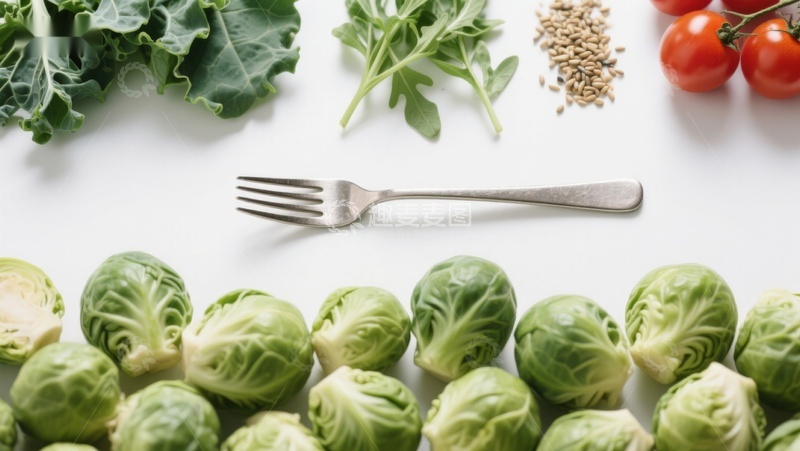 高清大图下载【趣麦麦图】新鲜蔬菜与餐具摆拍