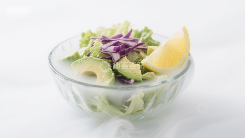 高清大图下载【趣麦麦图】新鲜蔬菜沙拉配牛油果