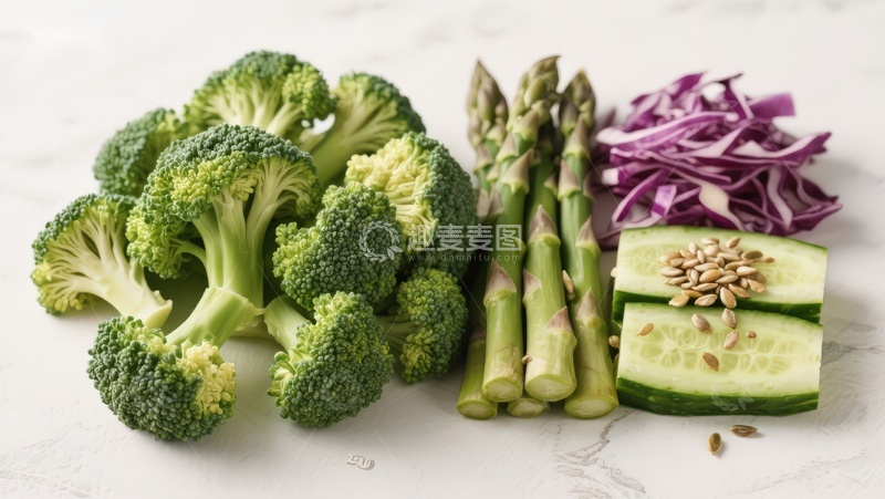 高清大图下载【趣麦麦图】新鲜蔬菜拼盘