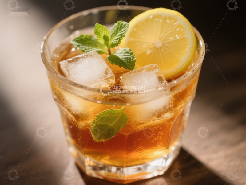 高清大图下载【趣麦麦图】冰爽柠檬茶，清新解渴