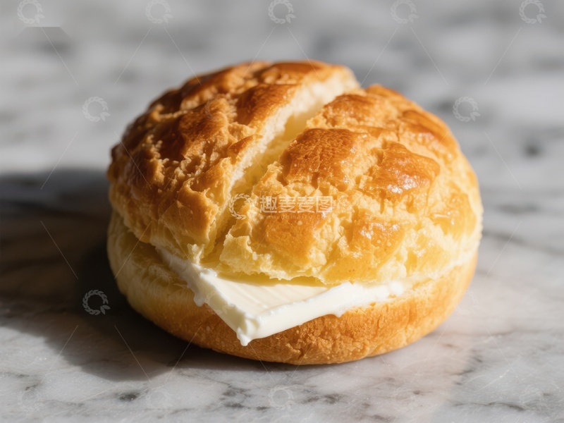 高清大图下载【趣麦麦图】奶油泡芙特写