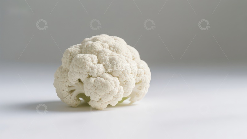高清大图下载【趣麦麦图】一颗白色花椰菜静物