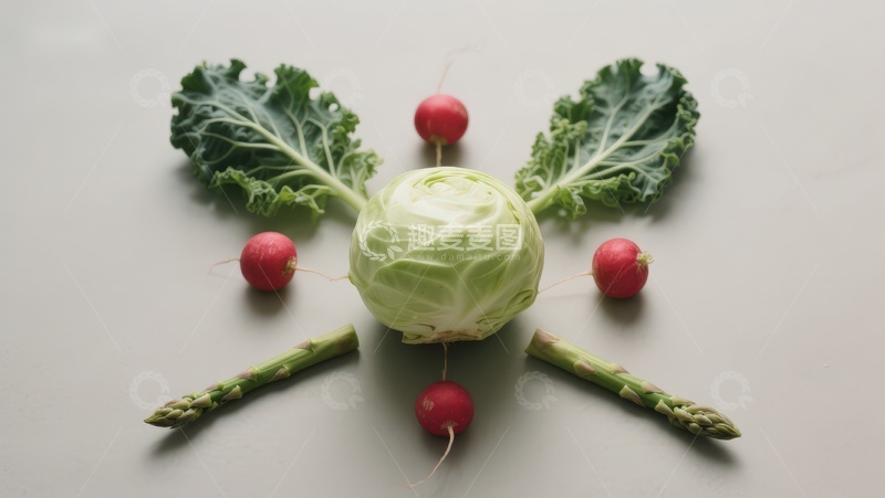 高清大图下载【趣麦麦图】-蔬菜创意摆盘艺术