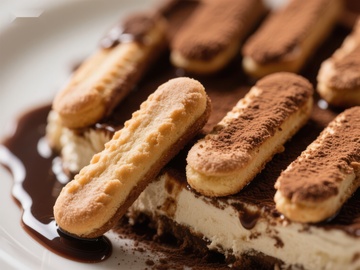 提拉米苏甜点特写