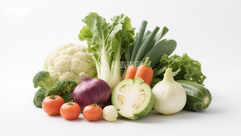 高清大图下载【趣麦麦图】新鲜蔬菜组合展示