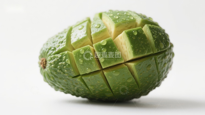 高清大图下载【趣麦麦图】切块牛油果特写
