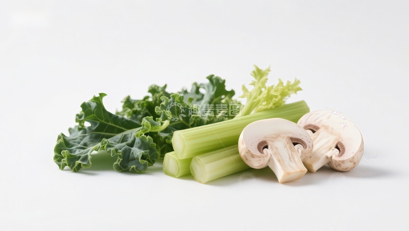 高清大图下载【趣麦麦图】新鲜蔬菜与菌类组合